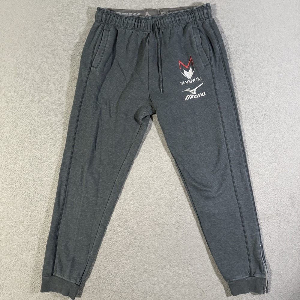 Mizuno Magnum Performance Jogger Sweat Pants Mens Size Small Zippered Ankles